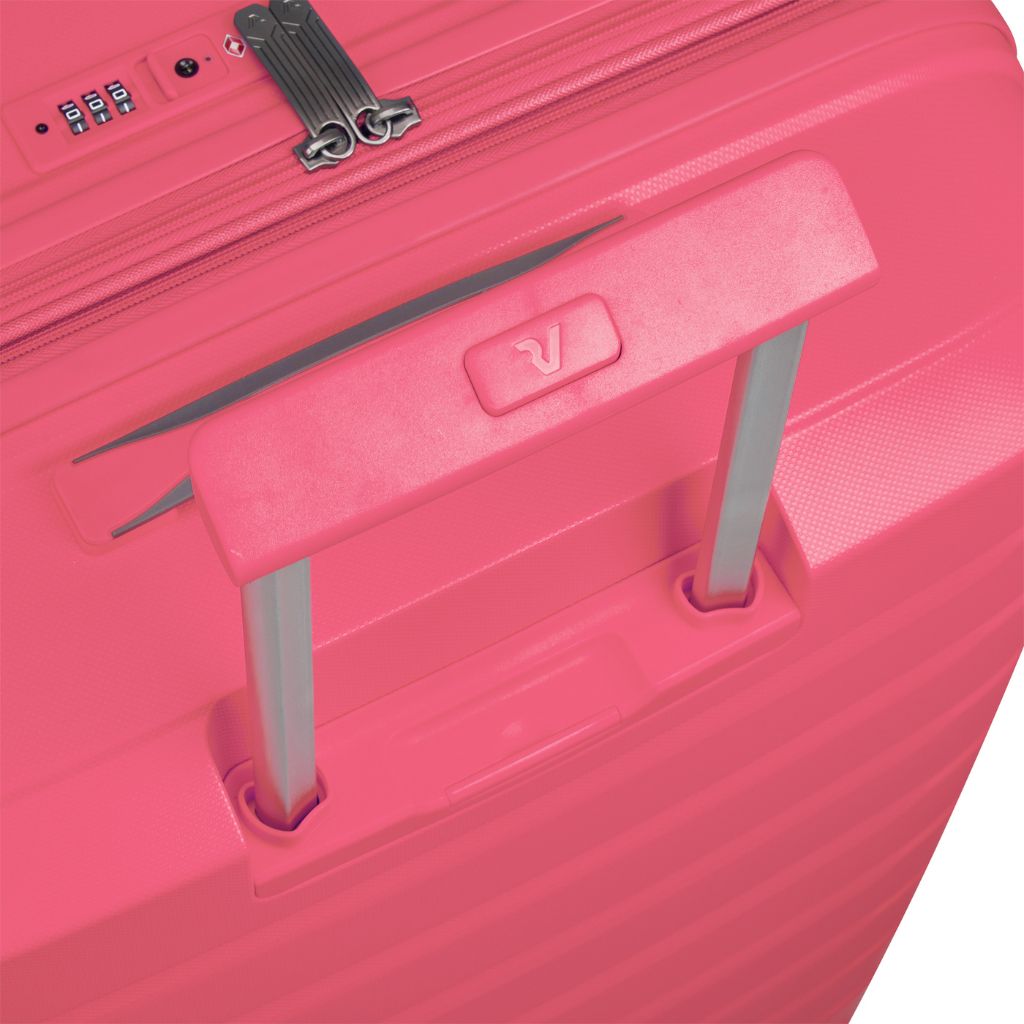 Roncato B Flying DLX Large Exp Luggage - Pink - Love Luggage