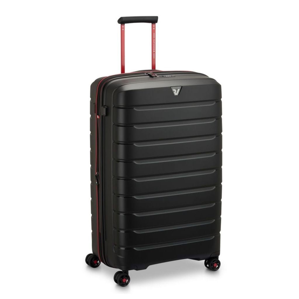 Roncato B Flying DLX Large Exp Luggage - Smoke Black - Love Luggage