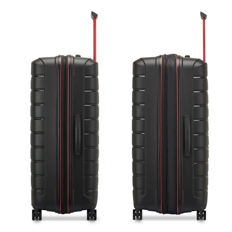Roncato B Flying DLX Large Exp Luggage - Smoke Black - Love Luggage