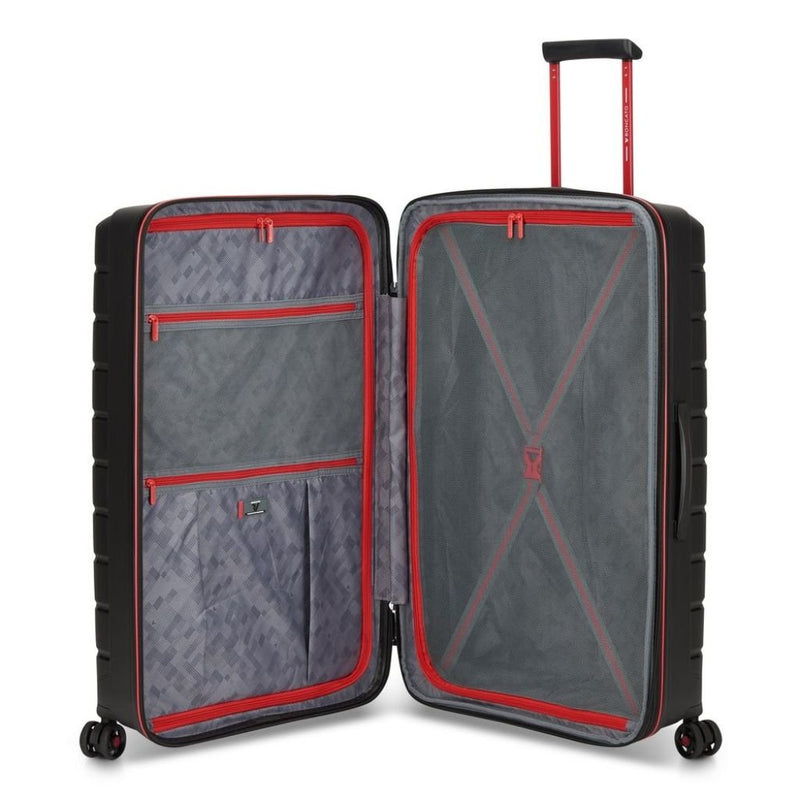Roncato B Flying DLX Large Exp Luggage - Smoke Black - Love Luggage
