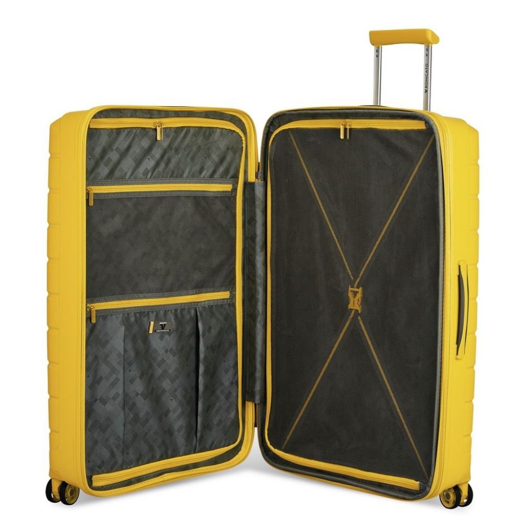 Roncato B Flying DLX Large Exp Luggage - Yellow - Love Luggage