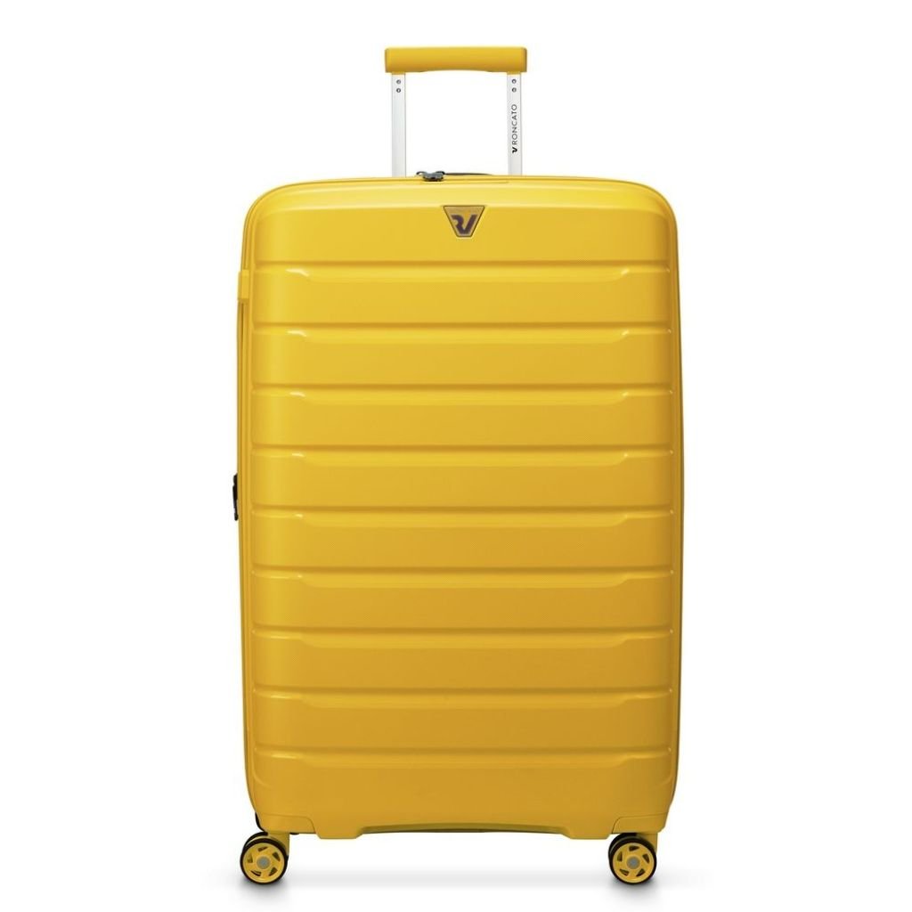 Roncato B Flying DLX Large Exp Luggage - Yellow - Love Luggage