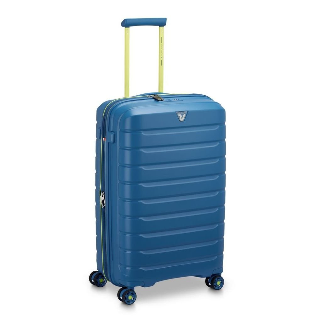 Roncato B Flying DLX Medium Exp Luggage - Blue - Love Luggage