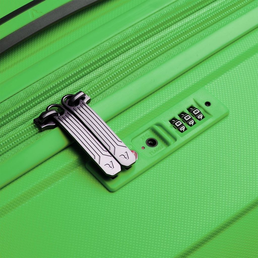 Roncato B Flying DLX Medium Exp Luggage - Lime green - Love Luggage
