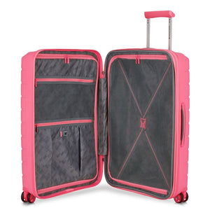 Roncato B Flying DLX Medium Exp Luggage - Pink - Love Luggage