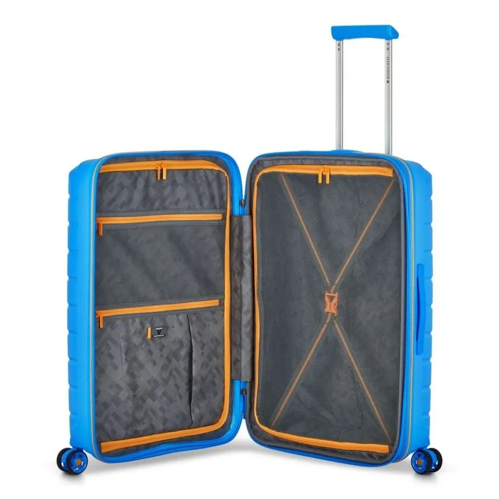 Roncato B Flying DLX Medium Exp Luggage - Sky Blue - Love Luggage