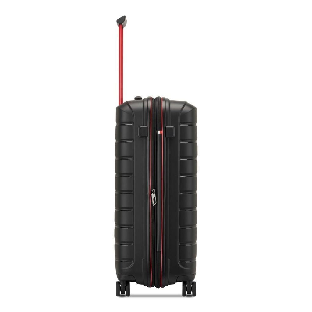 Roncato B Flying DLX Medium Exp Luggage - Smoke Black - Love Luggage