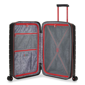 Roncato B Flying DLX Medium Exp Luggage - Smoke Black - Love Luggage