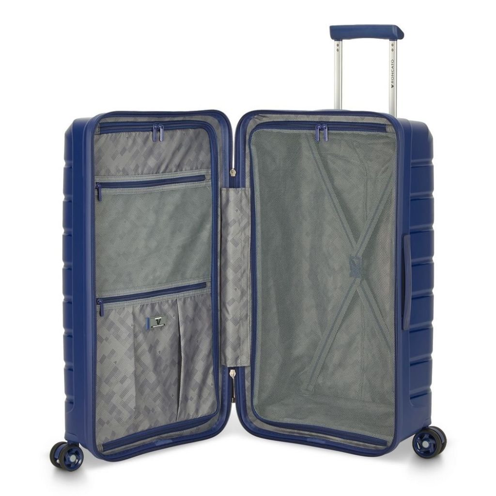 Roncato B Flying DLX Medium Trunk Luggage - Midnight Blue - Love Luggage