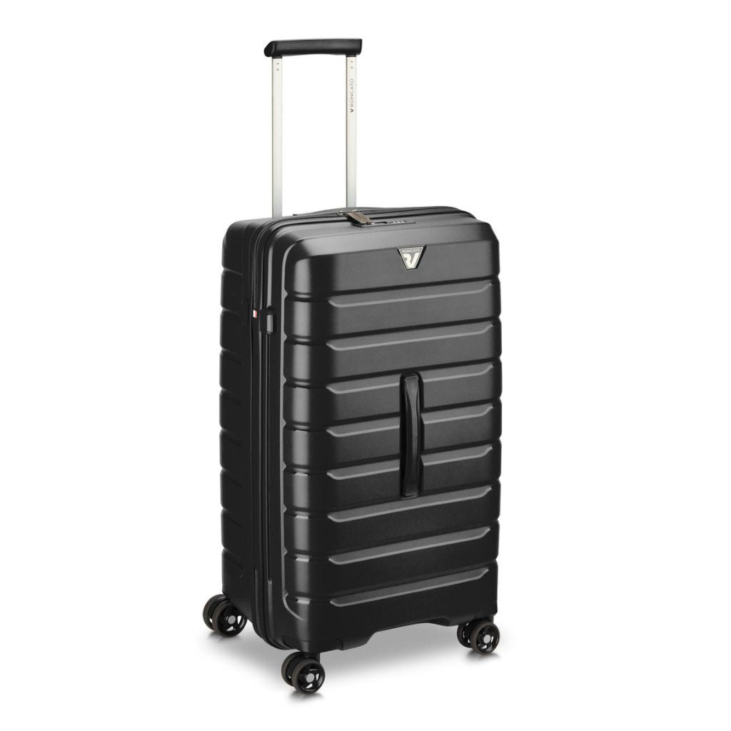 Roncato B Flying DLX Medium Trunk Luggage - Smoke Black - Love Luggage