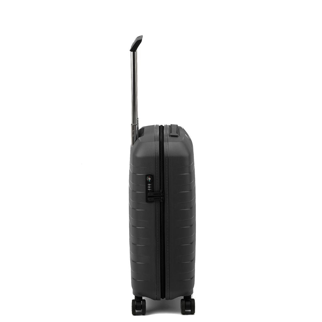 Roncato Box Sport 2.0 Carry On 55cm Lightweight 2.2Kg Suitcase - Black - Love Luggage