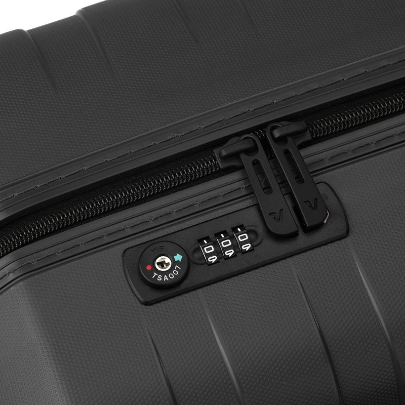 Roncato Box Sport 2.0 Carry On 55cm Lightweight 2.2Kg Suitcase - Black - Love Luggage