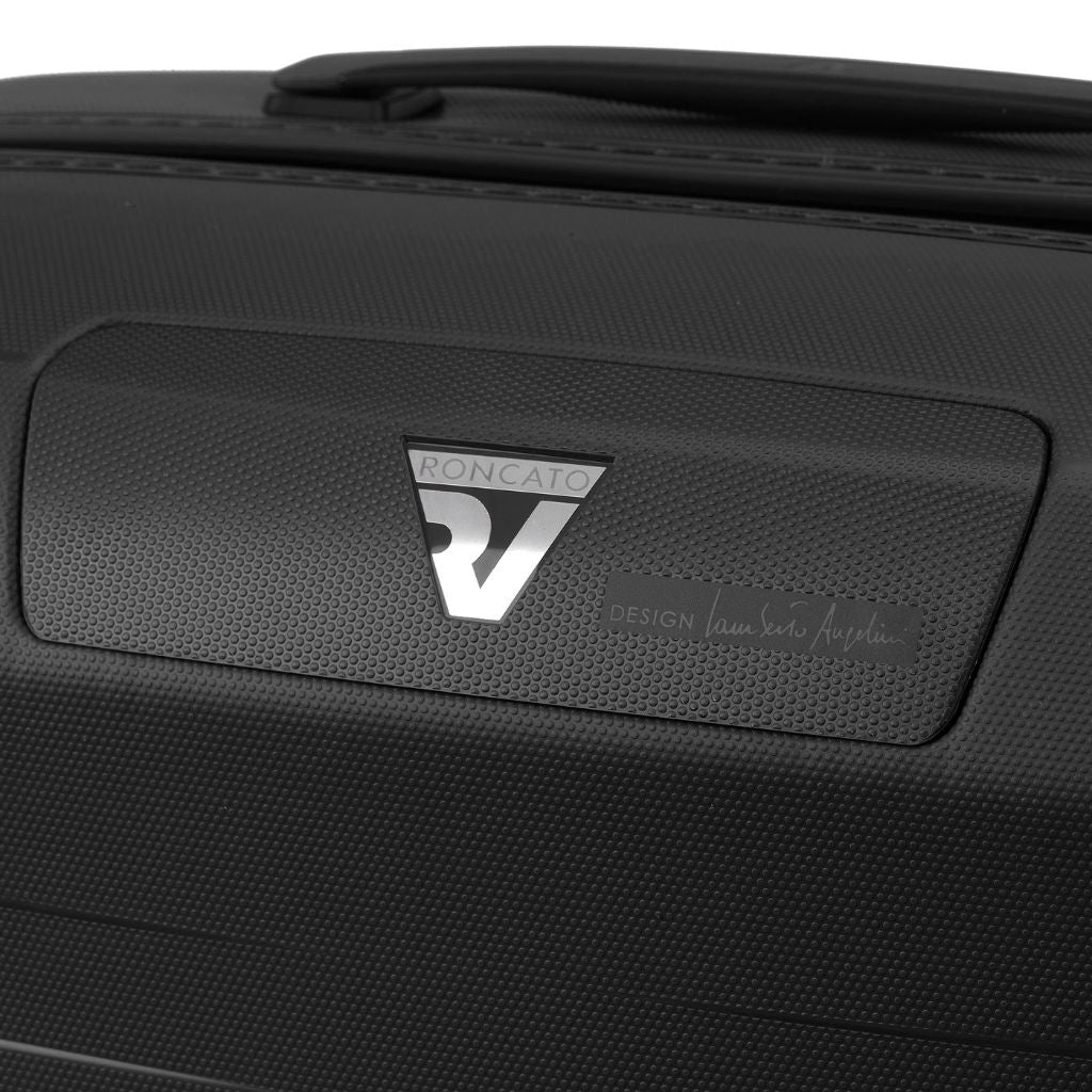 Roncato Box Sport 2.0 Carry On 55cm Lightweight 2.2Kg Suitcase - Black - Love Luggage