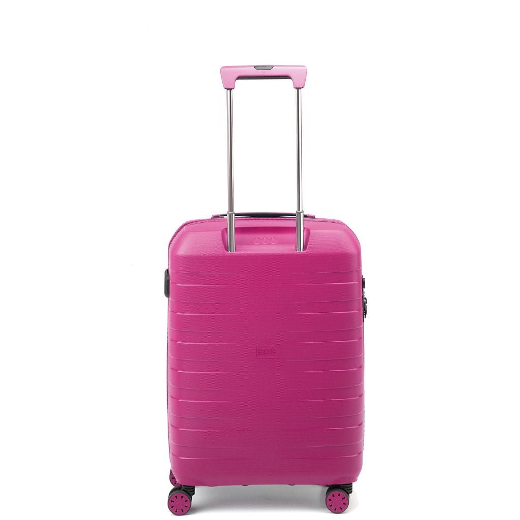 Roncato Box Sport 2.0 Carry On 55cm Lightweight 2.2Kg Suitcase - Magenta - Love Luggage