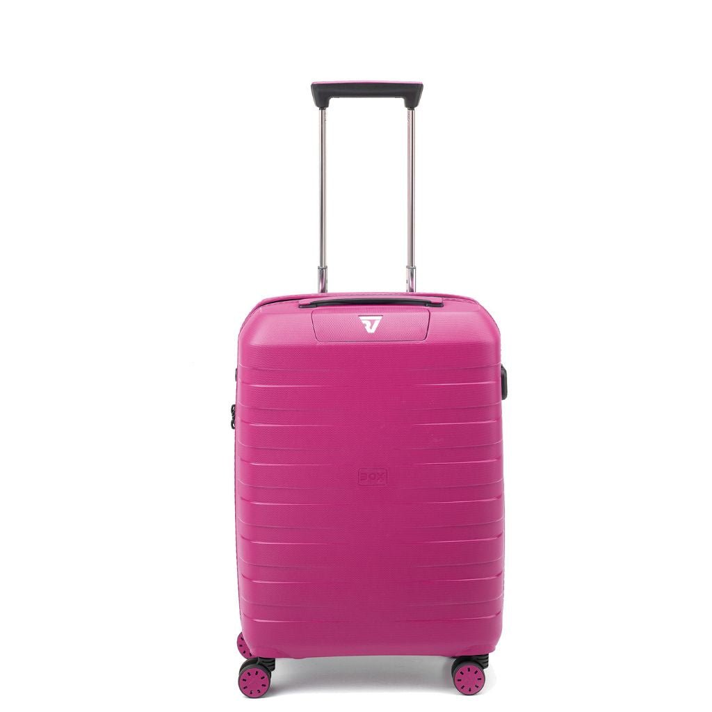 Roncato Box Sport 2.0 Carry On 55cm Lightweight 2.2Kg Suitcase - Magenta - Love Luggage