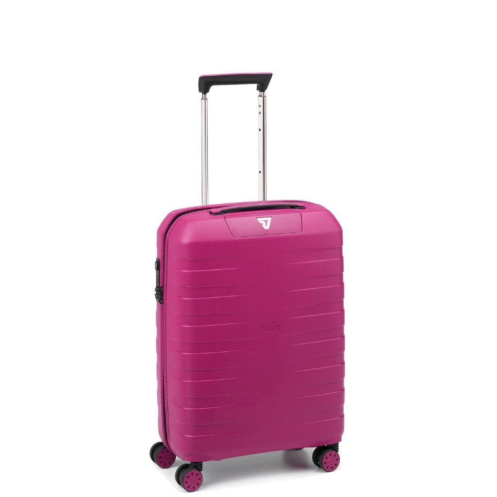 Roncato Box Sport 2.0 Carry On 55cm Lightweight 2.2Kg Suitcase - Magenta - Love Luggage