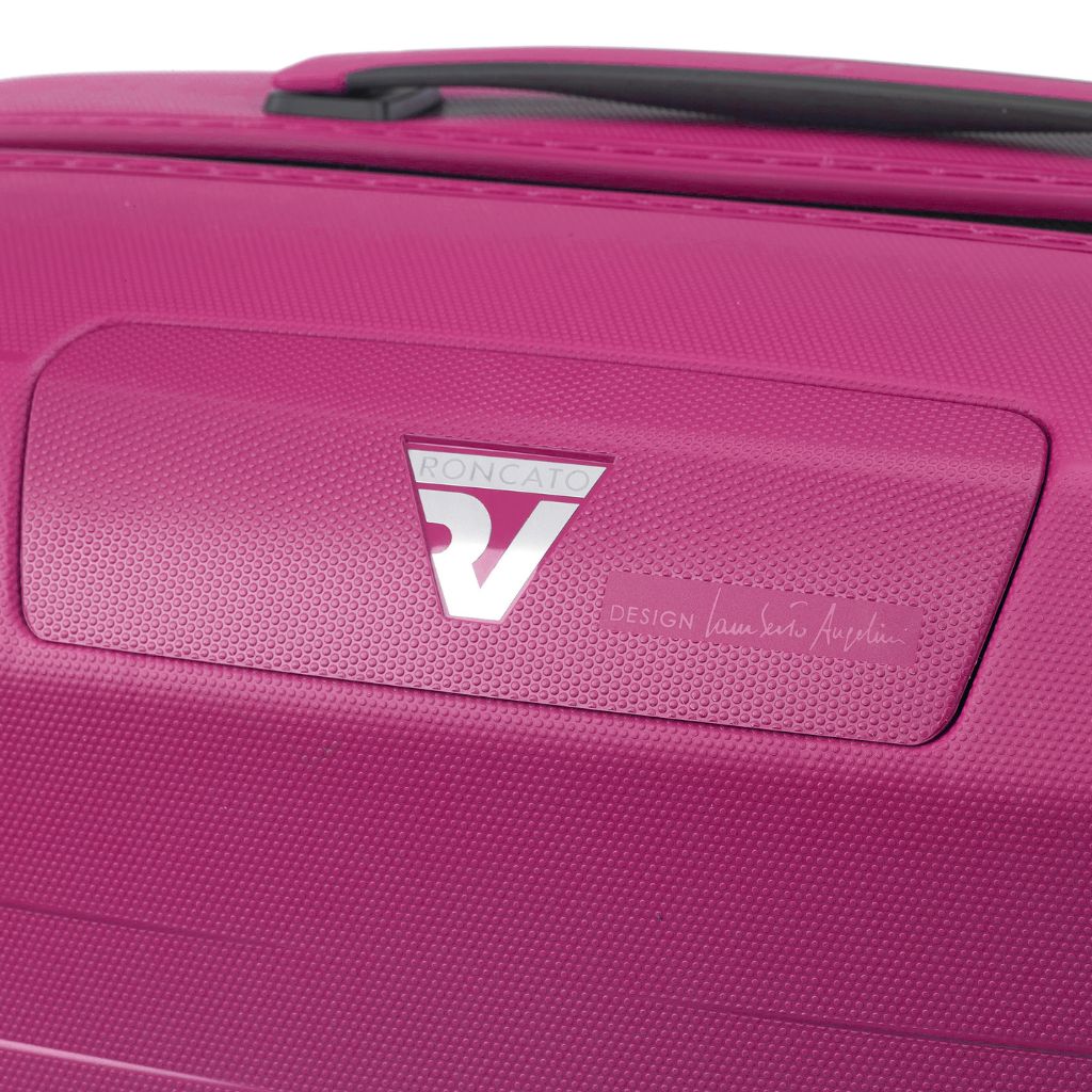 Roncato Box Sport 2.0 Carry On 55cm Lightweight 2.2Kg Suitcase - Magenta - Love Luggage