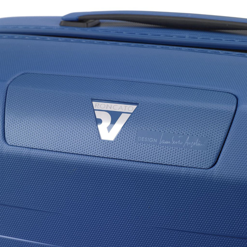 Roncato Box Sport 2.0 Carry On 55cm Lightweight 2.2Kg Suitcase - Navy - Love Luggage