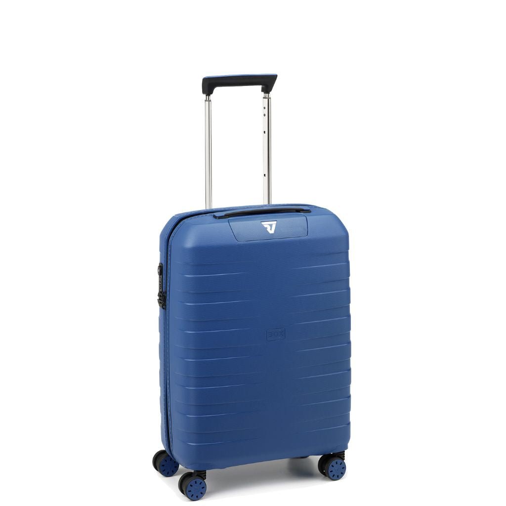 Roncato Box Sport 2.0 Carry On 55cm Lightweight 2.2Kg Suitcase - Navy - Love Luggage