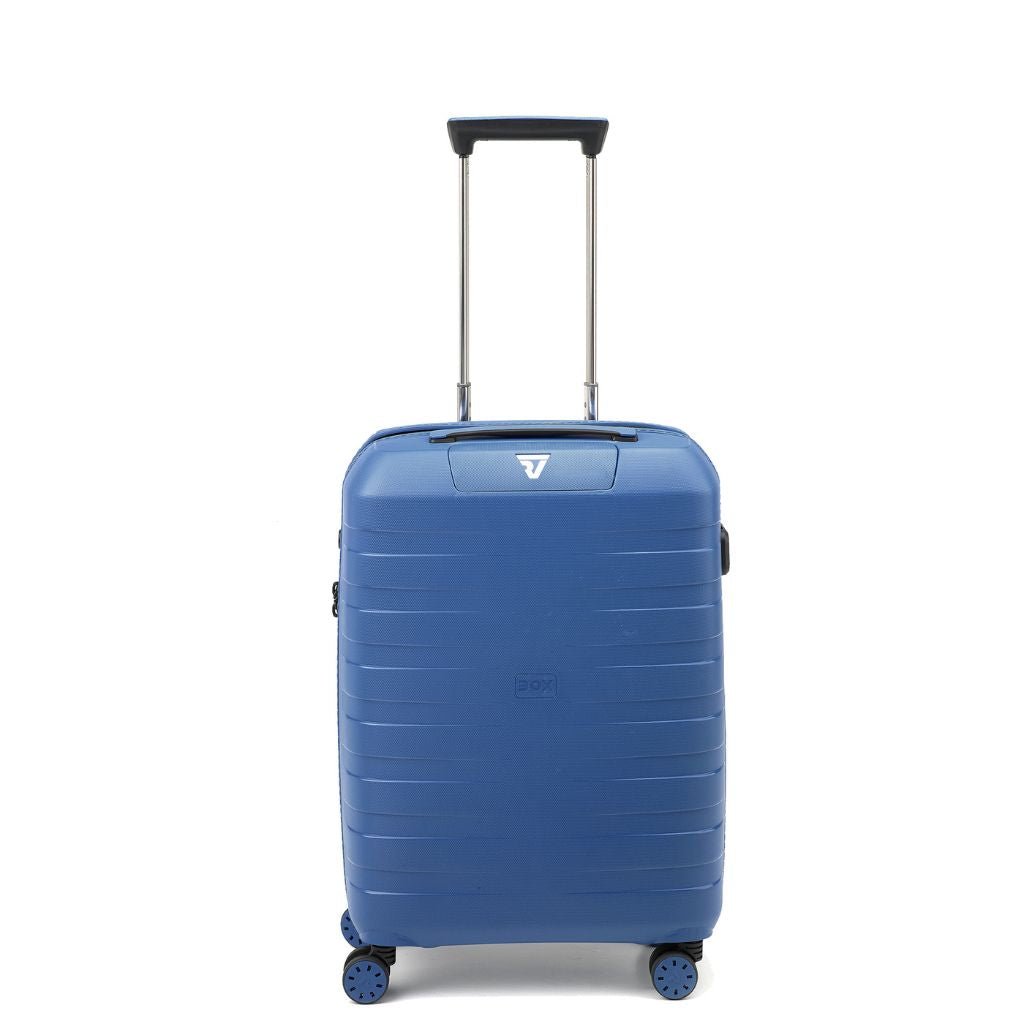 Roncato Box Sport 2.0 Carry On 55cm Lightweight 2.2Kg Suitcase - Navy - Love Luggage