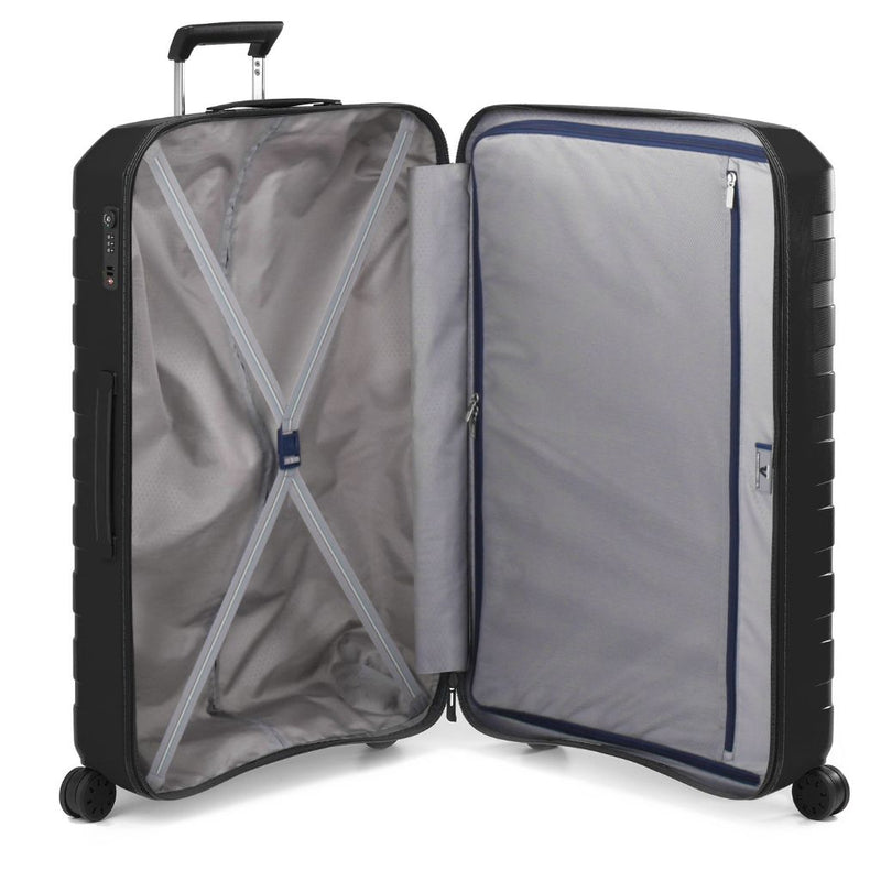 Roncato Box Sport 2.0 Large 78cm Hardsided Spinner Suitcase Black - Love Luggage