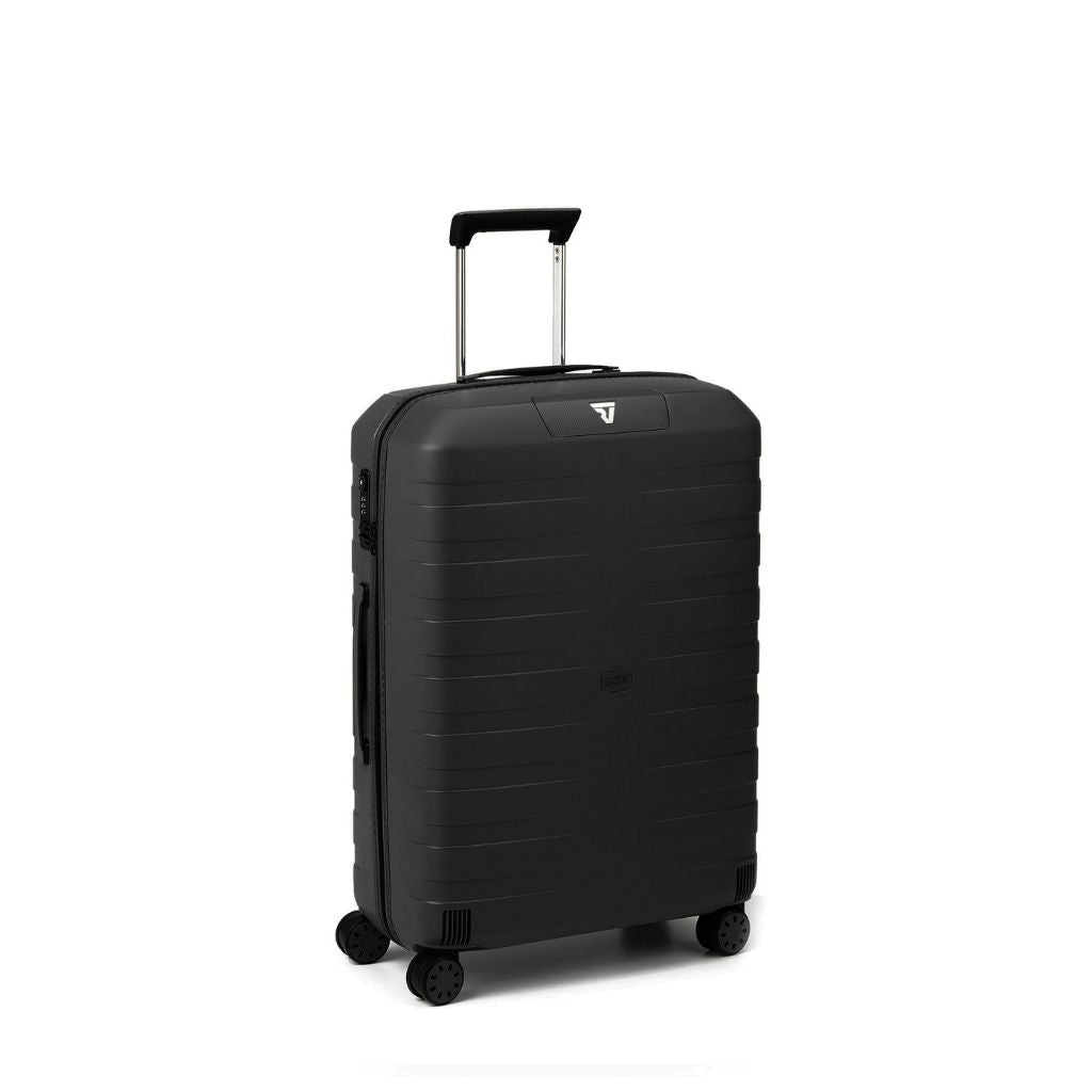 Roncato Box Sport 2.0 Medium 69cm Hardsided Spinner Suitcase - Black - Love Luggage