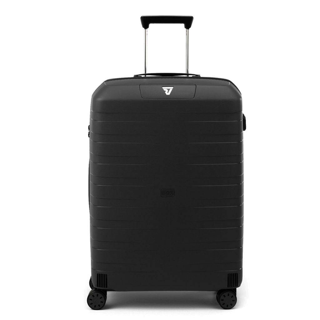 Roncato Box Sport 2.0 Medium 69cm Hardsided Spinner Suitcase - Black - Love Luggage