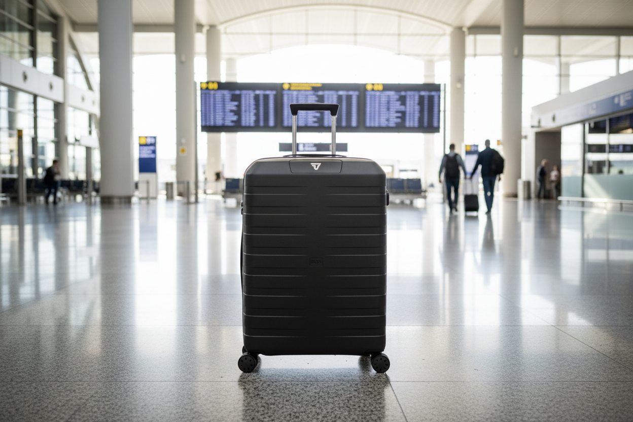 Roncato Box Sport 2.0 Medium 69cm Hardsided Spinner Suitcase - Black - Love Luggage