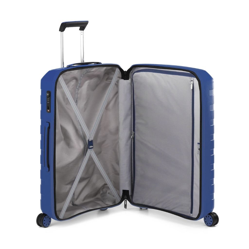 Roncato Box Sport 2.0 Medium 69cm Hardsided Spinner Suitcase - Navy - Love Luggage
