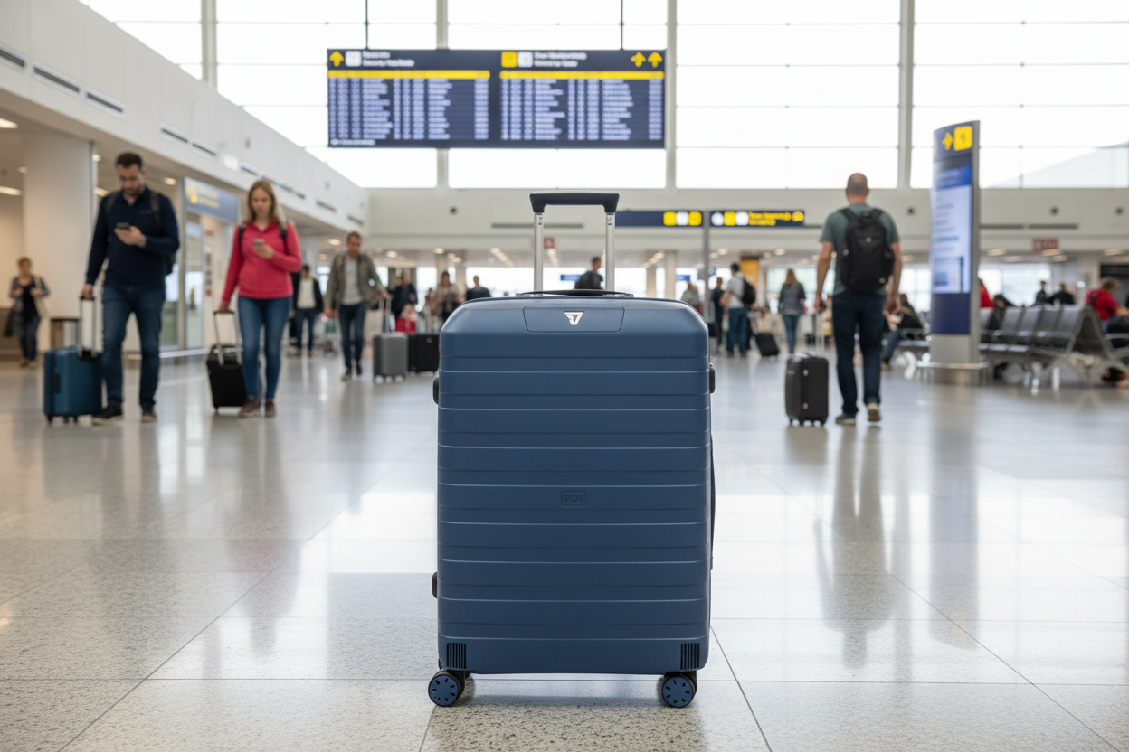 Roncato Box Sport 2.0 Medium 69cm Hardsided Spinner Suitcase - Navy - Love Luggage