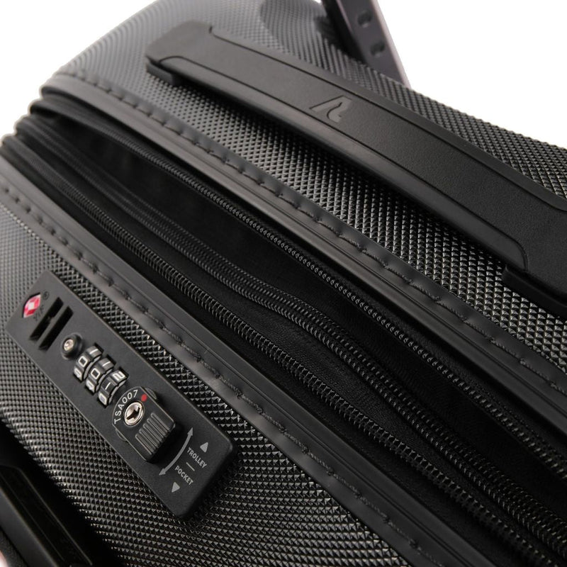 Roncato Carry On Suitcase With Laptop Sleeve - Black - Love Luggage
