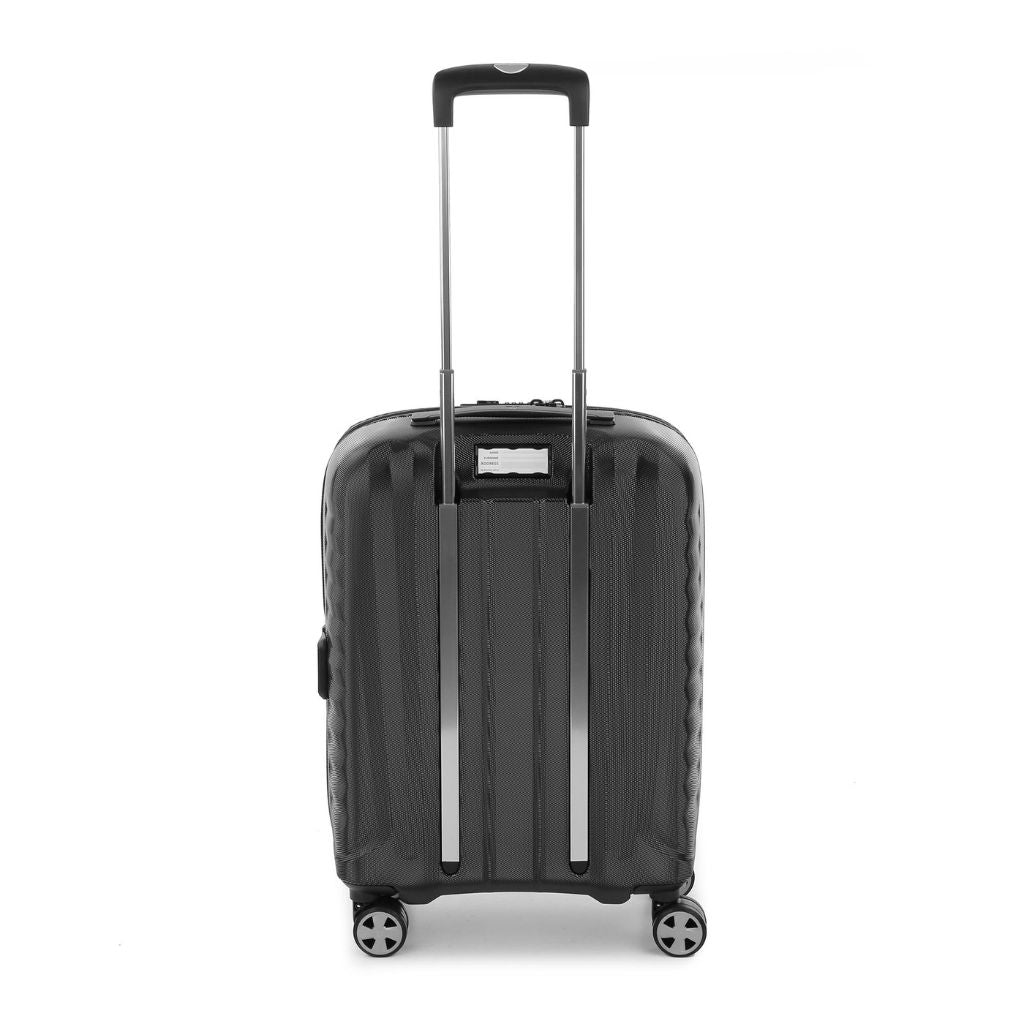 Roncato Carry On Suitcase With Laptop Sleeve - Black - Love Luggage
