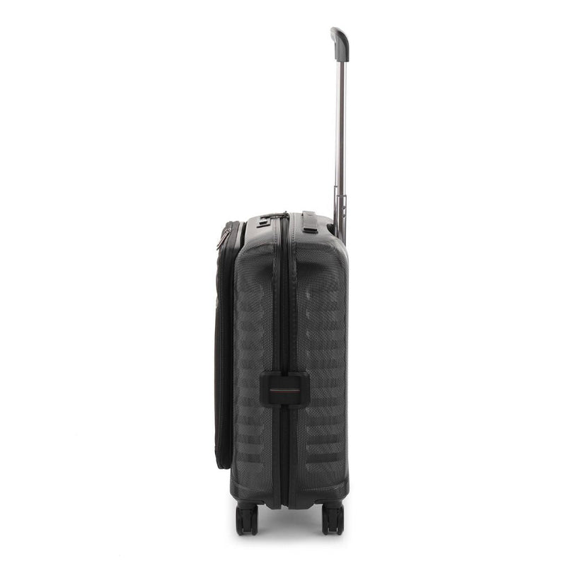 Roncato Carry On Suitcase With Laptop Sleeve - Black - Love Luggage