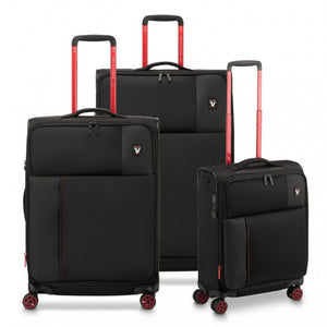 Roncato Move 3 Piece Lightweight Spinner EXP Luggage Set - Smoke Black - Love Luggage