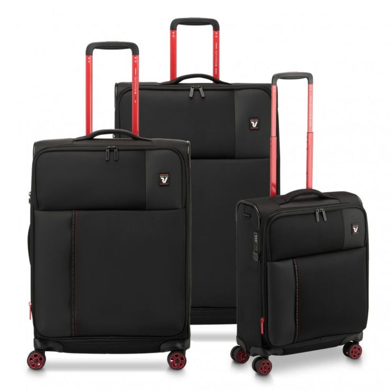 Roncato Move 3 Piece Lightweight Spinner EXP Luggage Set - Smoke Black - Love Luggage