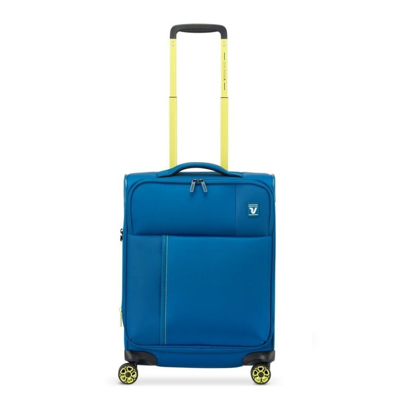Roncato Move 55cm Carry On 2.3Kg Lightweight Luggage - Blue Lagoon - Love Luggage