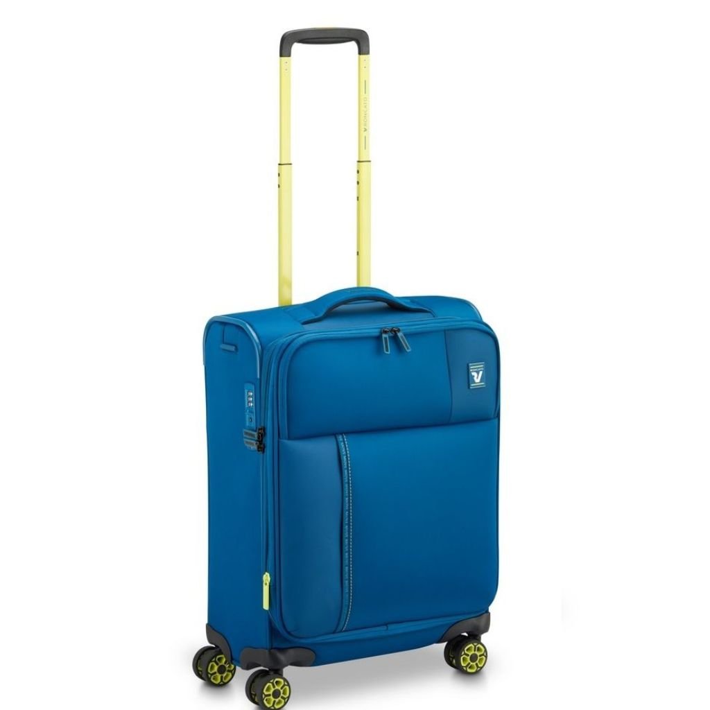 Roncato Move 55cm Carry On 2.3Kg Lightweight Luggage - Blue Lagoon - Love Luggage
