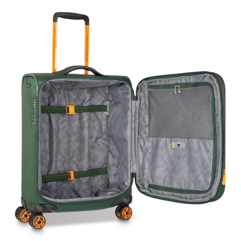 Roncato Move 55cm Carry On 2.3Kg Lightweight Luggage - Green - Love Luggage