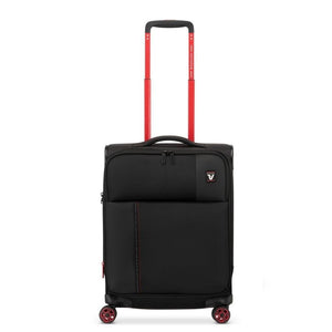 Roncato Move 55cm Carry On 2.3Kg Lightweight Luggage - Smoke Black - Love Luggage