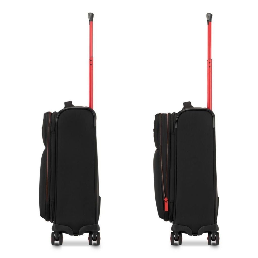 Roncato Move 55cm Carry On 2.3Kg Lightweight Luggage - Smoke Black - Love Luggage