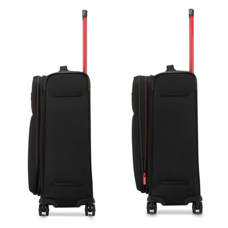 Roncato Move 64cm Medium 3.2Kg Lightweight Luggage - Smoke Black - Love Luggage