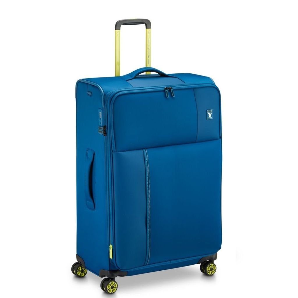 Roncato Move 77cm Large 3.8Kg Lightweight Luggage - Blue Lagoon - Love Luggage