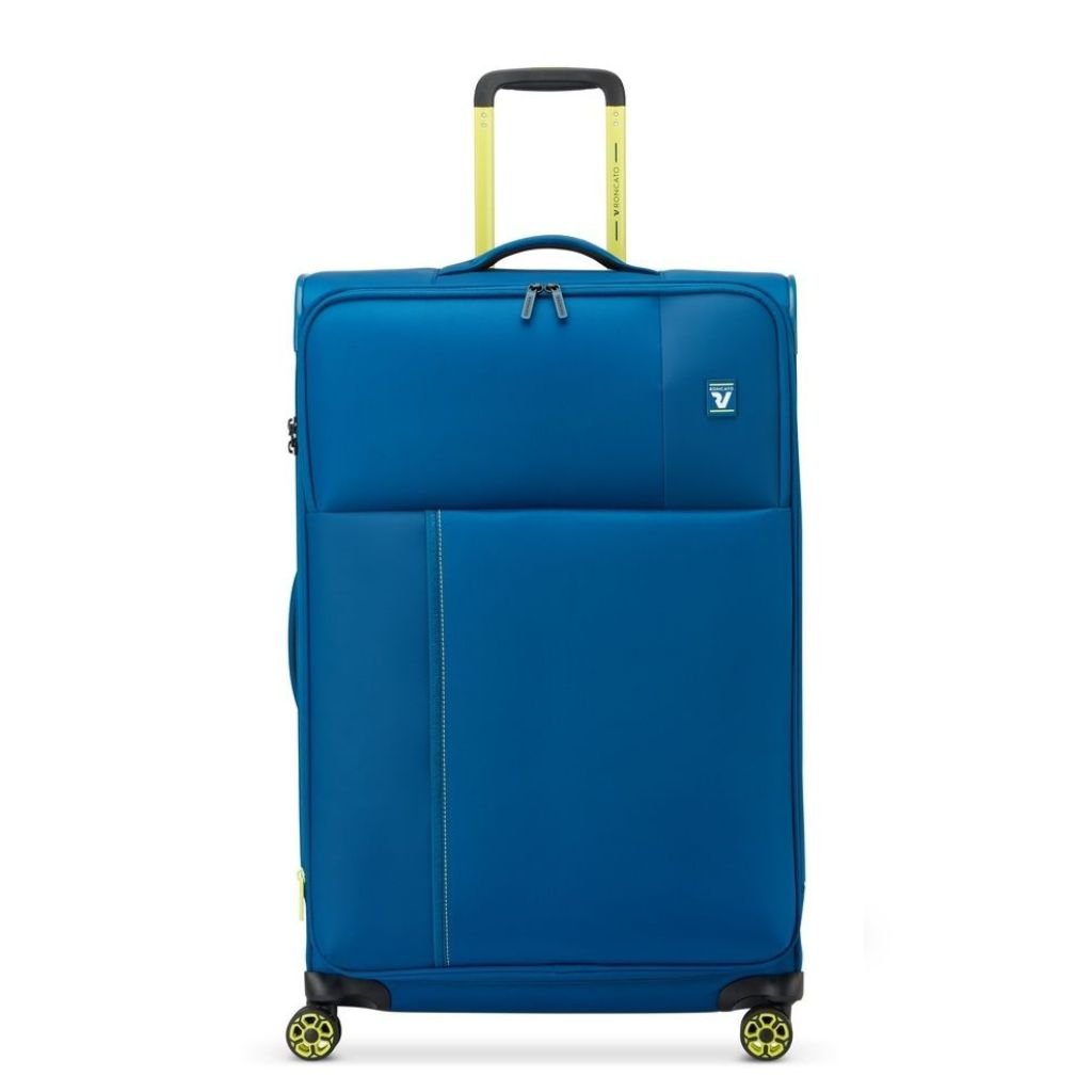 Roncato Move 77cm Large 3.8Kg Lightweight Luggage - Blue Lagoon - Love Luggage