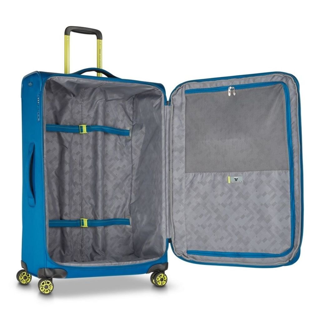 Roncato Move 77cm Large 3.8Kg Lightweight Luggage - Blue Lagoon - Love Luggage