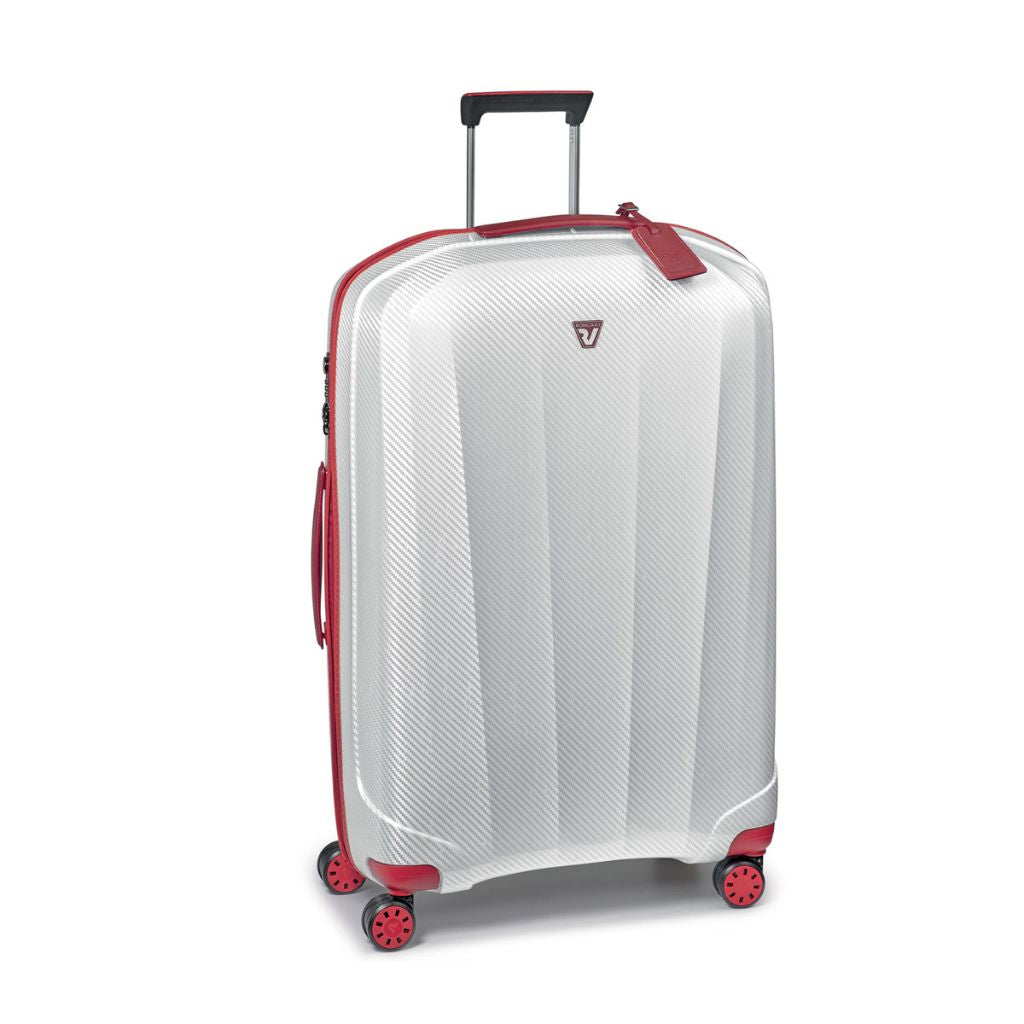 Roncato We Are Glam Large 78cm Spinner Suitcase 3kg - White - Love Luggage
