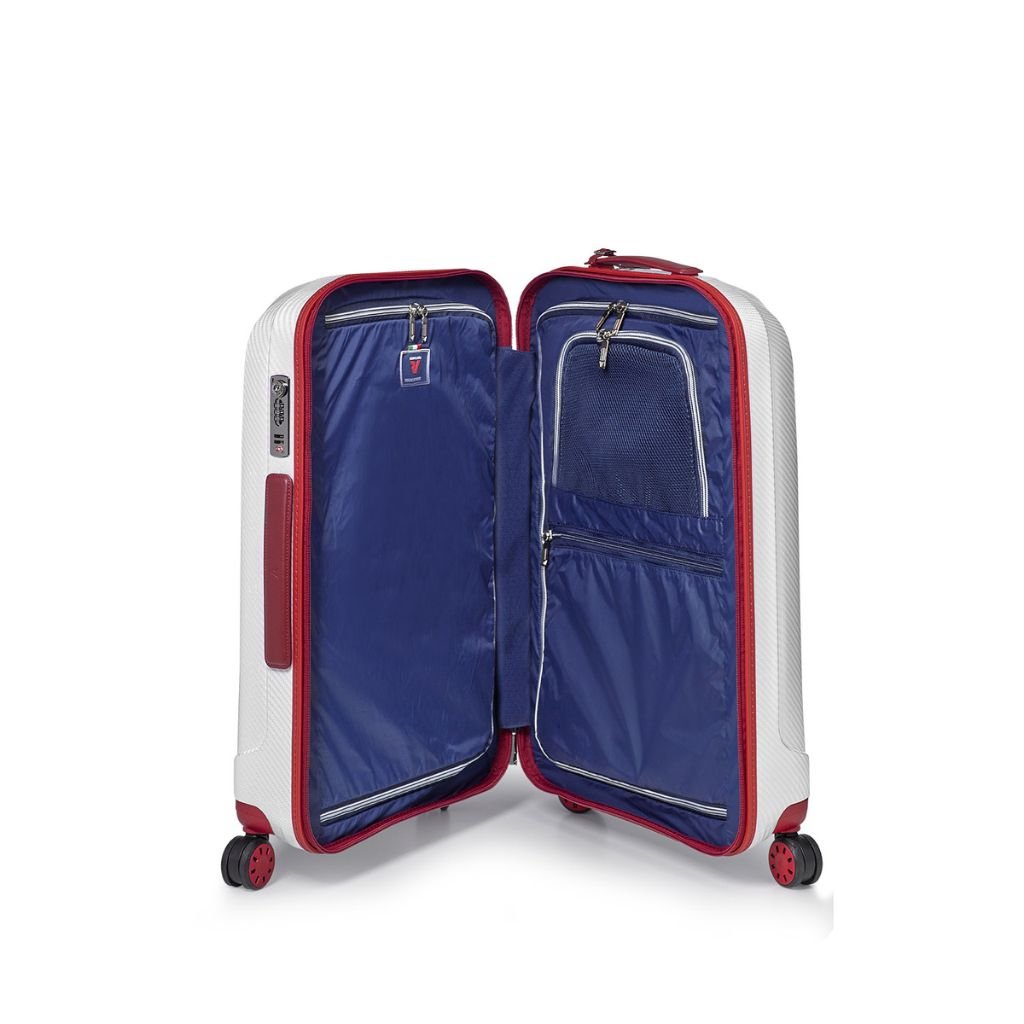 Roncato We Are Glam Large 78cm Spinner Suitcase 3kg - White - Love Luggage