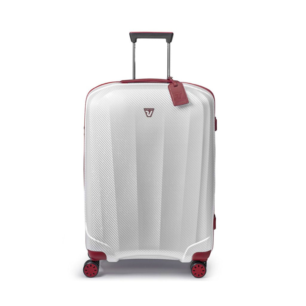Roncato We Are Glam Large 78cm Spinner Suitcase 3kg - White - Love Luggage