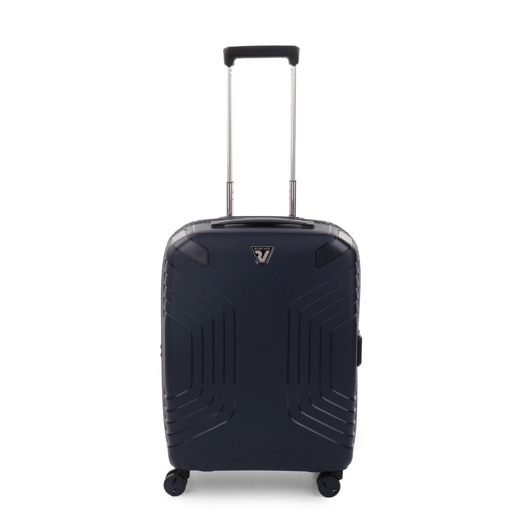 Roncato Ypsilon Carry On 55cm Hardsided Exp Spinner Suitcase Dark Blue - Love Luggage
