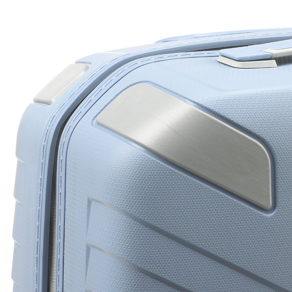 Roncato Ypsilon Carry On 55cm Hardsided EXP Spinner Suitcase Pale Blue - Love Luggage