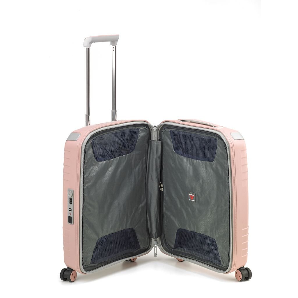 Roncato Ypsilon Carry On 55cm Hardsided Exp Spinner Suitcase Pale Pink - Love Luggage